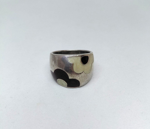 Bague fleurs anneau violet - anneau,