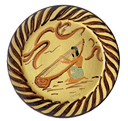 Assiette signée gery - signée,