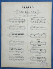 BALLET RITA SANGALLI PARTITION SYLVIA LÉO DELIBES NYMPHE DE DIANE N°10 PIZZICATI