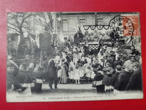 Cpa precy sur oise - 60, fête