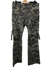 Lanlang Pantalon Treillis Camouflage Militaire Femme Top Occasion Taille 27/36
