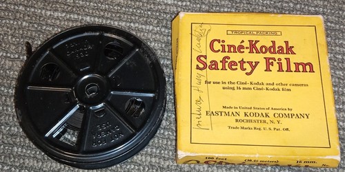 Vintage recorded 16mm film
