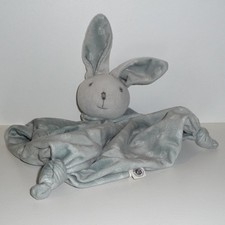 Doudou Lapin Bouchara - Dessin feuilles