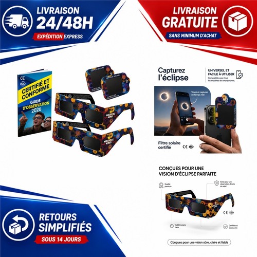Lunettes éclipse solaire - , iso
