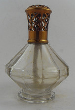 LAMPE BERGER Ancienne 'Douze Cotes, Basse' en Verre Moulé Art Déco