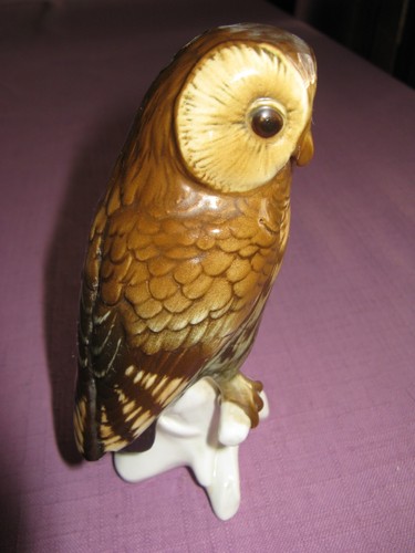 Chouette hibou porcelaine - chouette/hibou,