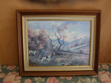 Tableau en émaux (scène de