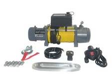 TREUIL ELECTRIQUE 12V 5900KG 4800W, TREUIL A CORDE SYNTH2TIQUE LONGUEUR 27m Ø9mm