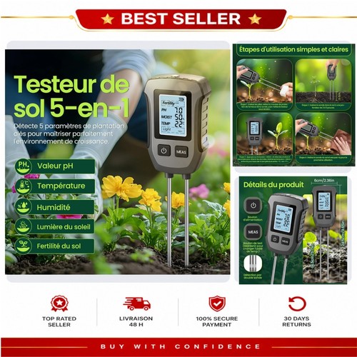 Testeur humidité sol - , 1