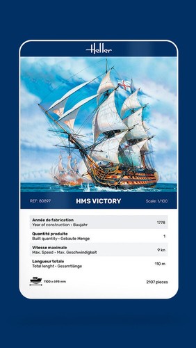 Hms victory 100 heller - 1/100,