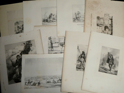 Horace vernet ensemble de 9 - horace,