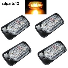 4x 12/24V LED Feux Flash Ambre