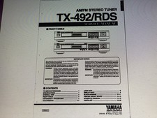 Yamaha 492rds service - yamaha, tx-492rds