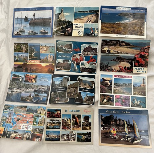 Bretagne lot cartes postales - bretagne,