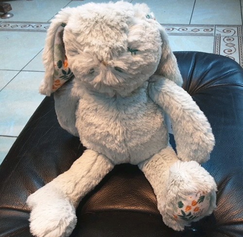 Doudou peluche lapin bleu - doudou,