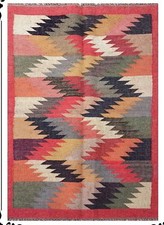Tapis Kilim Laine Jute Tapis