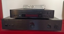 chaîne hifi vintage. Lecteur CD Yamaha + Ampli Rotel + 2 enceintes Rogers
