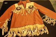 Déguisement enfant Davy Crockett 5 à 7 ans - Boîte de rangement en métal  (1991)