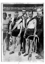 PHOTO MEURISSE - 1930 - CYCLISME - SYDNEY COZENS ET LUCIEN MICHARD
