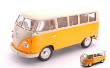 Miniature Voiture Auto 1:18 Welly VW T1 BUS T2 SAMBA Modélisme Véhicules Jaune