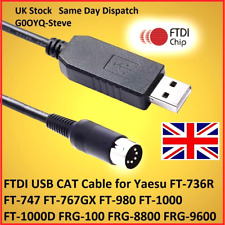 USB Chat Contrôle Câble Yaesu FT736R FT747 FT767 FT980 FT1000 FT1000D Frg 100