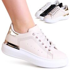 Baskets Femme À Talon Plat