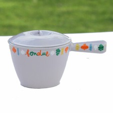 Poêlon gris clair décor