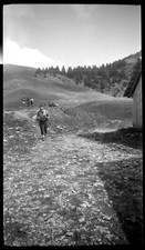 Paysage Randonnée montagnes Alpes -  3 anciens négatifs photo an.1930