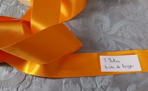 Ancien ruban satin double - ancien,