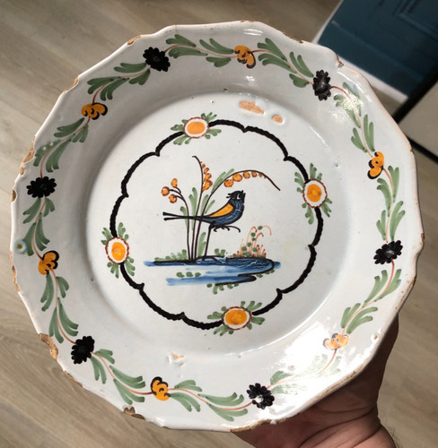 Ancienne assiette faience - ancienne,