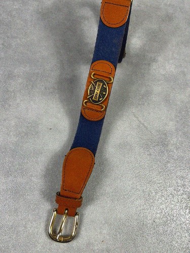 Ceinture cuir tissus marron - ceinture,