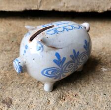 Ancienne tirelire cochon en faïence