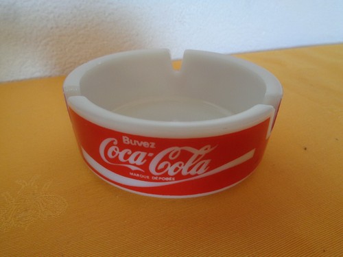 Cendrier coca cola - , opaline