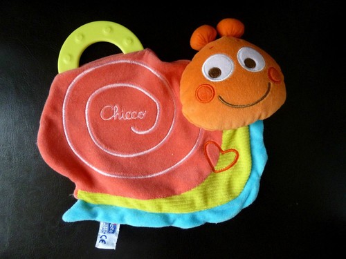 Doudou plat chicco escargot - chicco,