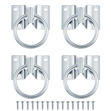 4x Anneau d'attache croisé pour chevaux Block TieRing Horse Barn Supplies