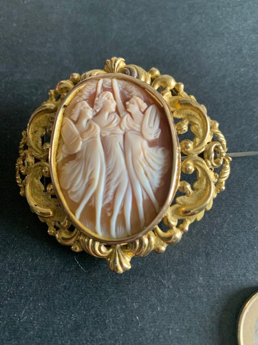 Ancienne broche camée - broche,