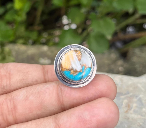 Bague turquoise épineuse - bague,
