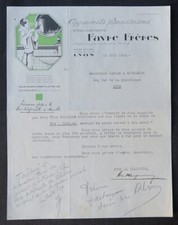 Facture 1929 LYON appareil