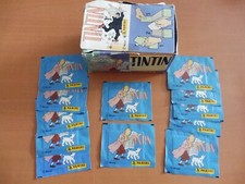 RARE 1 BOITE PRESENTOIR  TINTIN  1989 PANINI + 12 PAQUETS NEUF -  COLLECTOR !!
