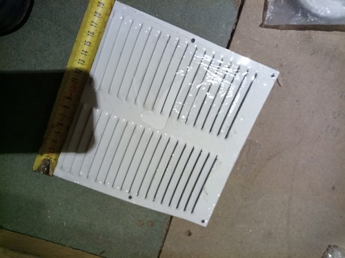Grille alu persiennes - alu, 20/20cm