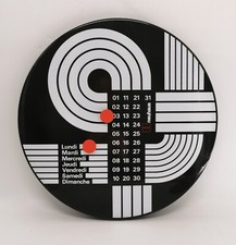 Plaque émaillée calendrier