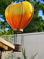 lampe solaire ballon orange 46x24x9cm