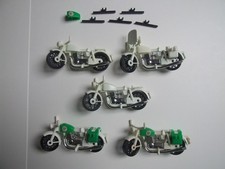 LOT PLAYMOBIL VINTAGE ancien motos color et police plus pièces  sets 3616 3641 