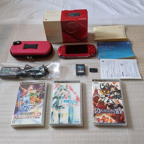 Console sony psp - psp-3000, rouge