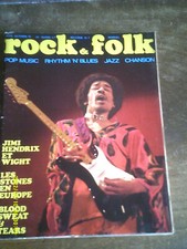 REVUE ROCK AND FOLK OCTOBRE 1970 N 45 JIMI HENDRIX ROLLING STONES