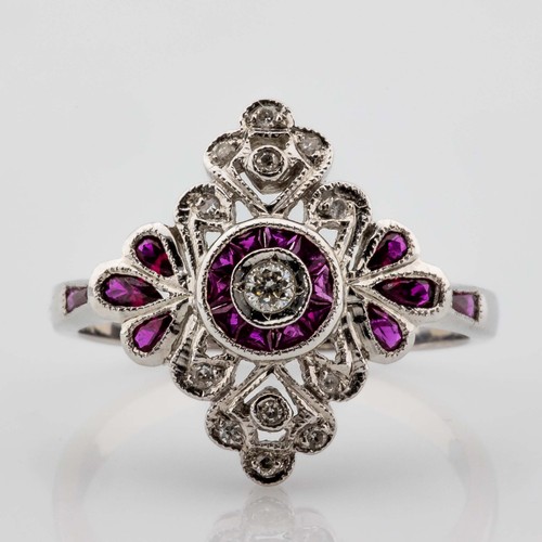 Bague 14k blanc 585 - bague,