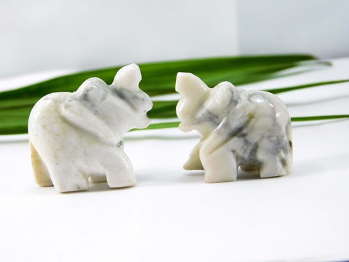Naturel blanc howlite - naturel,