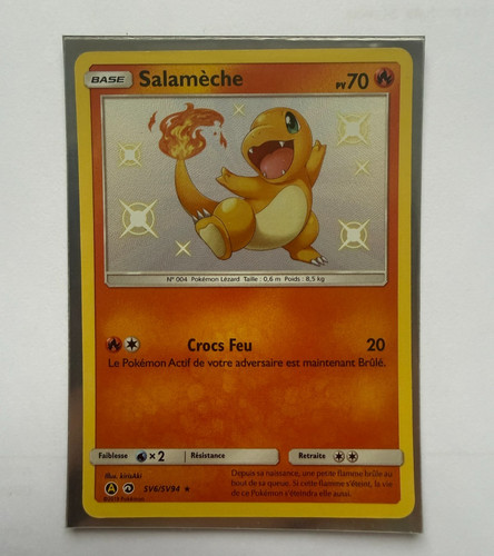 Carte pokémon salamèche - carte,
