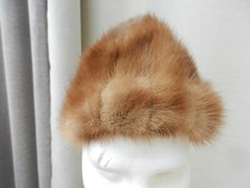 ancienne toque chapeau femme vison  années 50