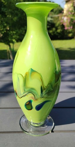 Vase opaline verre art - en, d